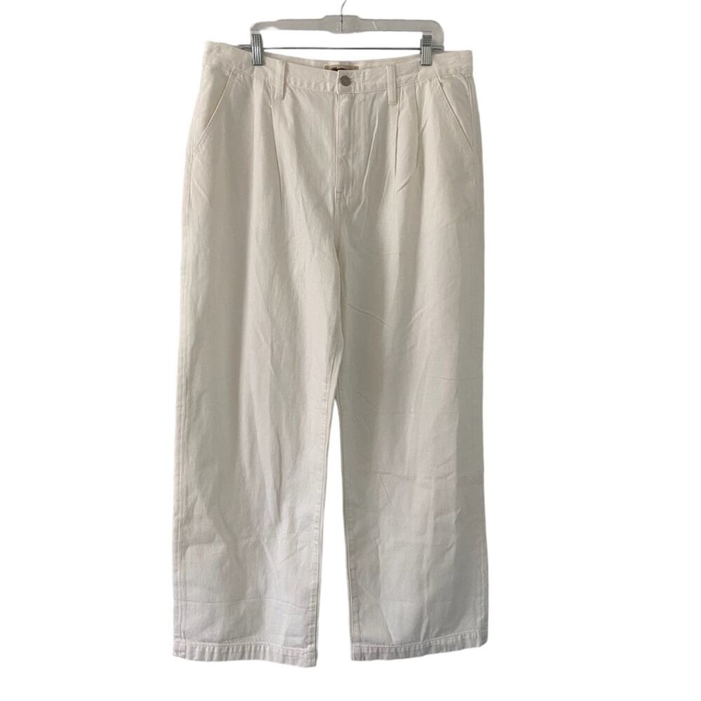 Madewell Women's Cream Wide Leg Jeans